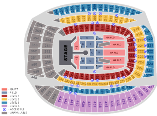 Chicago Soldier Field Seating Plan
